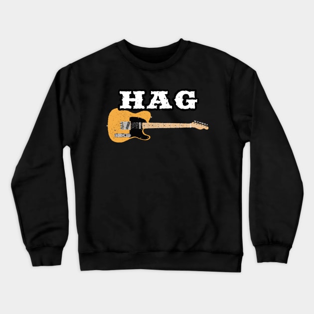 Merle Haggard "HAG" Telecaster Crewneck Sweatshirt by Daniel Cash Guitar